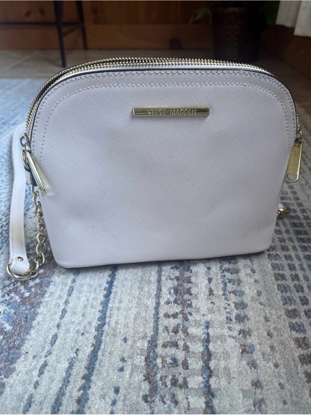 Steve Madden Light pink Crossbody Bag with Gold Hardware
